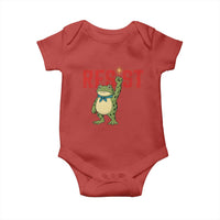 Resist Frog AIDS Awareness Baby Onesie Portland Activist Political Meme HIV Support Red Ribbon - Wonder Print Shop