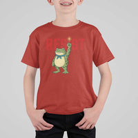 Resist Frog AIDS Awareness T Shirt For Kid Portland Activist Political Meme HIV Support Red Ribbon - Wonder Print Shop