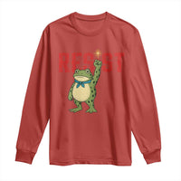 Resist Frog AIDS Awareness Long Sleeve Shirt Portland Activist Political Meme HIV Support Red Ribbon - Wonder Print Shop