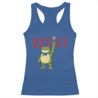 Resist Frog AIDS Awareness Racerback Tank Top Portland Activist Political Meme HIV Support Red Ribbon - Wonder Print Shop