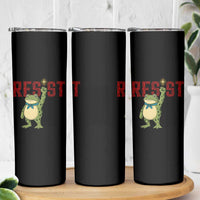 Resist Frog AIDS Awareness Skinny Tumbler Portland Activist Political Meme HIV Support Red Ribbon - Wonder Print Shop