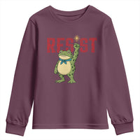Resist Frog AIDS Awareness Youth Sweatshirt Portland Activist Political Meme HIV Support Red Ribbon - Wonder Print Shop
