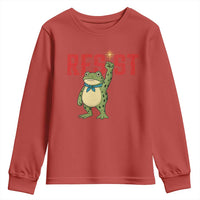 Resist Frog AIDS Awareness Youth Sweatshirt Portland Activist Political Meme HIV Support Red Ribbon - Wonder Print Shop