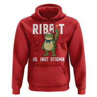 Resist Frog AIDS Awareness Christmas Hoodie Funny Portland Activist Meme HIV Support Red Ribbon - Wonder Print Shop