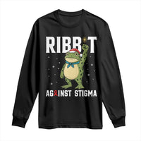 Resist Frog AIDS Awareness Christmas Long Sleeve Shirt Funny Portland Activist Meme HIV Support Red Ribbon - Wonder Print Shop