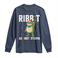 Resist Frog AIDS Awareness Christmas Long Sleeve Shirt Funny Portland Activist Meme HIV Support Red Ribbon - Wonder Print Shop