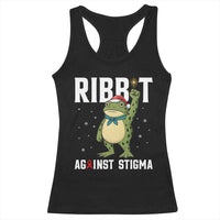 Resist Frog AIDS Awareness Christmas Racerback Tank Top Funny Portland Activist Meme HIV Support Red Ribbon - Wonder Print Shop