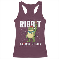 Resist Frog AIDS Awareness Christmas Racerback Tank Top Funny Portland Activist Meme HIV Support Red Ribbon - Wonder Print Shop