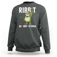 Resist Frog AIDS Awareness Christmas Sweatshirt Funny Portland Activist Meme HIV Support Red Ribbon - Wonder Print Shop