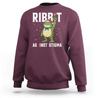 Resist Frog AIDS Awareness Christmas Sweatshirt Funny Portland Activist Meme HIV Support Red Ribbon - Wonder Print Shop
