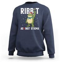 Resist Frog AIDS Awareness Christmas Sweatshirt Funny Portland Activist Meme HIV Support Red Ribbon - Wonder Print Shop