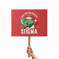 Resist Frog AIDS Awareness Christmas Protest Sign Only You Can Prevent Stigma - Wonder Print Shop