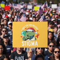 Resist Frog AIDS Awareness Christmas Protest Sign Only You Can Prevent Stigma - Wonder Print Shop