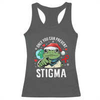 Resist Frog AIDS Awareness Christmas Racerback Tank Top Only You Can Prevent Stigma - Wonder Print Shop
