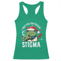 Resist Frog AIDS Awareness Christmas Racerback Tank Top Only You Can Prevent Stigma - Wonder Print Shop