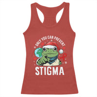Resist Frog AIDS Awareness Christmas Racerback Tank Top Only You Can Prevent Stigma - Wonder Print Shop