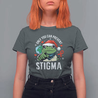 Resist Frog AIDS Awareness Christmas T Shirt For Women Only You Can Prevent Stigma - Wonder Print Shop