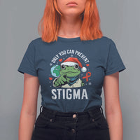 Resist Frog AIDS Awareness Christmas T Shirt For Women Only You Can Prevent Stigma - Wonder Print Shop