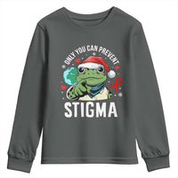 Resist Frog AIDS Awareness Christmas Youth Sweatshirt Only You Can Prevent Stigma - Wonder Print Shop