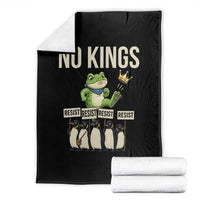 Resist Frog Throw Blanket No Kings Funny Portland Protest ICE Activist Meme - Wonder Print Shop