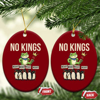 Resist Frog Ceramic Ornament No Kings Funny Portland Protest ICE Activist Meme - Wonder Print Shop