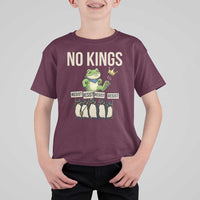 Resist Frog T Shirt For Kid No Kings Funny Portland Protest ICE Activist Meme - Wonder Print Shop