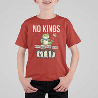 Resist Frog T Shirt For Kid No Kings Funny Portland Protest ICE Activist Meme - Wonder Print Shop