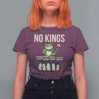 Resist Frog T Shirt For Women No Kings Funny Portland Protest ICE Activist Meme - Wonder Print Shop