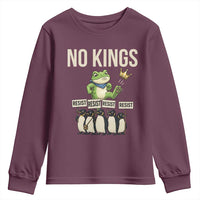 Resist Frog Youth Sweatshirt No Kings Funny Portland Protest ICE Activist Meme - Wonder Print Shop