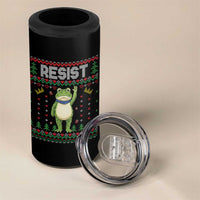 Resist Frog 4 in 1 Can Cooler Tumbler Funny Portland Protest ICE Activist Meme 2025 - Wonder Print Shop