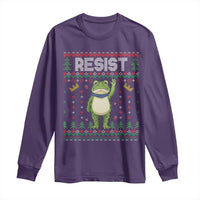 Resist Frog Long Sleeve Shirt Funny Portland Protest ICE Activist Meme 2025 - Wonder Print Shop
