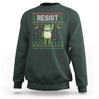Resist Frog Sweatshirt Funny Portland Protest ICE Activist Meme 2025 - Wonder Print Shop