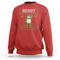 Resist Frog Sweatshirt Funny Portland Protest ICE Activist Meme 2025 - Wonder Print Shop