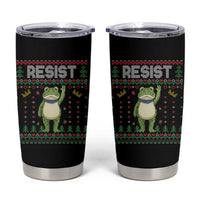 Resist Frog Tumbler Cup Funny Portland Protest ICE Activist Meme 2025 - Wonder Print Shop