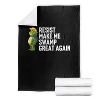 Resist Frog Throw Blanket Funny Polittical 2025 Meme - Wonder Print Shop