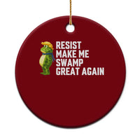 Resist Frog Ceramic Ornament Funny Polittical 2025 Meme - Wonder Print Shop