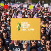 Resist Frog Protest Sign Funny Polittical 2025 Meme - Wonder Print Shop