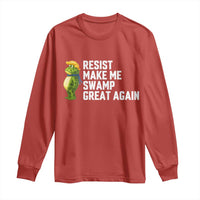 Resist Frog Long Sleeve Shirt Funny Polittical 2025 Meme - Wonder Print Shop