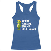 Resist Frog Racerback Tank Top Funny Polittical 2025 Meme - Wonder Print Shop