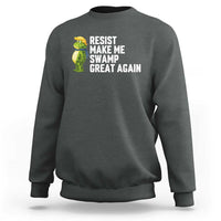 Resist Frog Sweatshirt Funny Polittical 2025 Meme - Wonder Print Shop