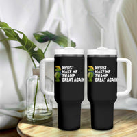 Resist Frog Tumbler With Handle Funny Polittical 2025 Meme - Wonder Print Shop