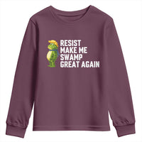 Resist Frog Youth Sweatshirt Funny Polittical 2025 Meme - Wonder Print Shop