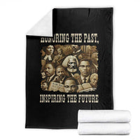 Honoring The Past Inspiring The Future Throw Blanket Black History Month - Wonder Print Shop