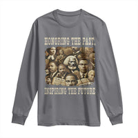 Honoring The Past Inspiring The Future Long Sleeve Shirt Black History Month - Wonder Print Shop