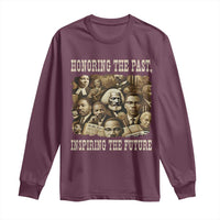 Honoring The Past Inspiring The Future Long Sleeve Shirt Black History Month - Wonder Print Shop