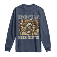 Honoring The Past Inspiring The Future Long Sleeve Shirt Black History Month - Wonder Print Shop