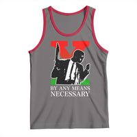 Malcolm X Tank Top By Any Means Necessary - Wonder Print Shop