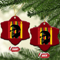 Malcolm X Ceramic Ornament Pan African Flag Black History - Wonder Print Shop