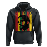 Malcolm X Hoodie Pan African Flag Black History - Wonder Print Shop