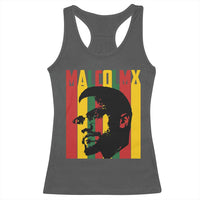 Malcolm X Racerback Tank Top Pan African Flag Black History - Wonder Print Shop